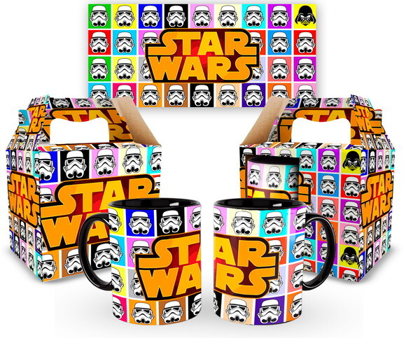 Caneca Personalizado Star Wars Darth Vader + Caixinha 1 unid