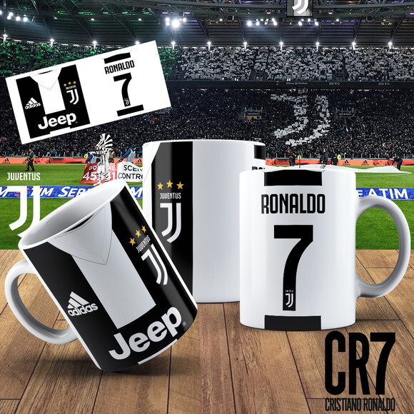 Caneca porcelana personalizada Cr7 Ronaldo Juventus #1!!!
