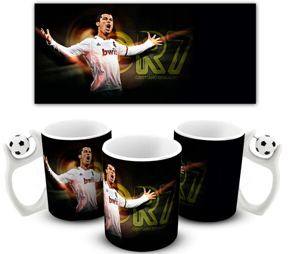Caneca porcelana personalizada Cr7 Ronaldo Real Madrid!!!#4