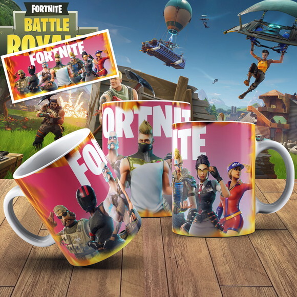 Caneca porcelana personalizada Fortnite #1