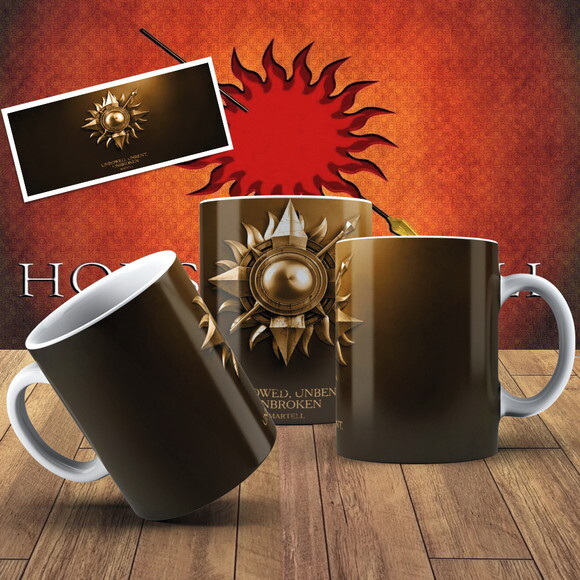 Caneca porcelana personalizada Game of Thrones +Cx #12