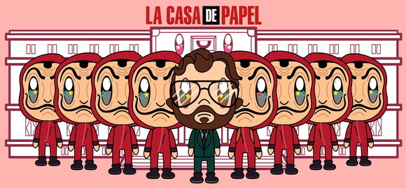 Caneca porcelana personalizada La Casa de Papel #4