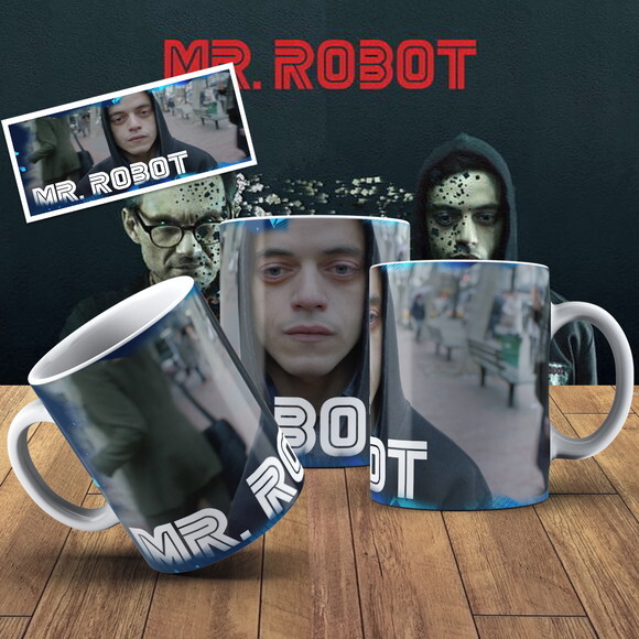 Caneca porcelana personalizada Mr.Robot + Cx #1!!!