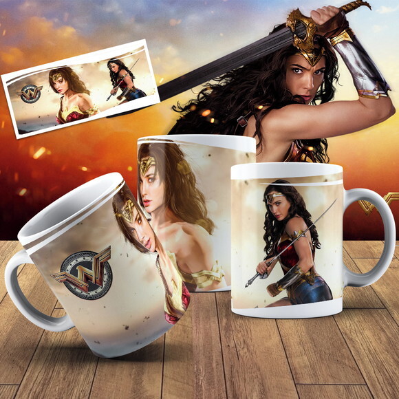 Caneca porcelana personalizada Mulher Maravilha + Cx #1!!!