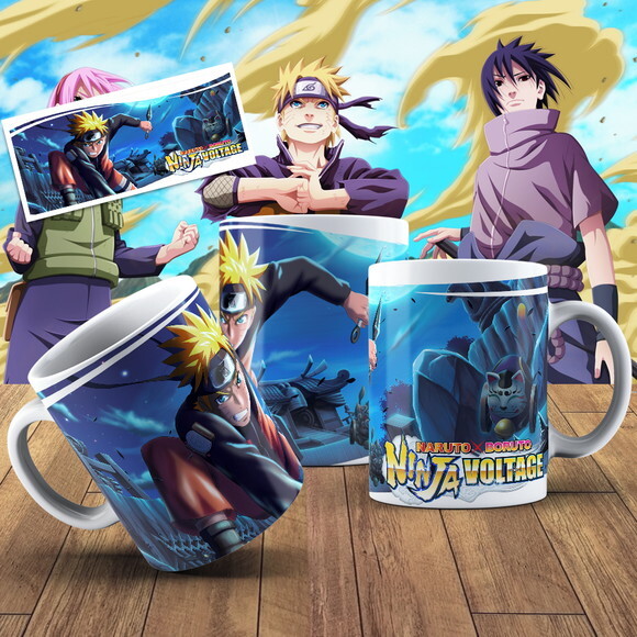 Caneca porcelana personalizada Naruto + Cx #4!!!