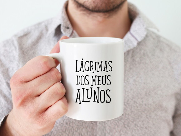 Caneca presente Professores Lágrimas dos meus alunos
