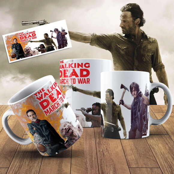 Caneca porcelana personalizada Walking Dead #3