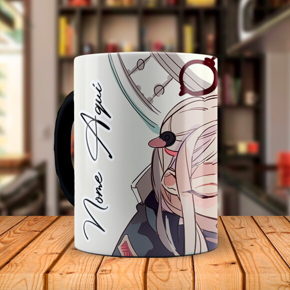 Caneca Preta Toilet-bound Hanako-kun com Nome