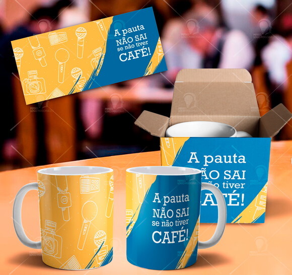 Caneca Profissão Jornalismo + Caixinha