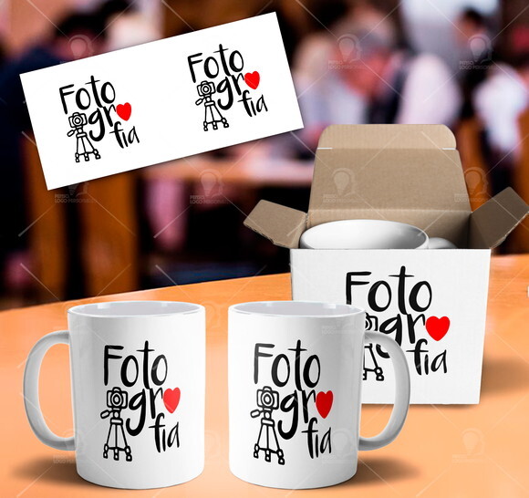 Caneca Profissão Fotografo fotografia + Caixinha