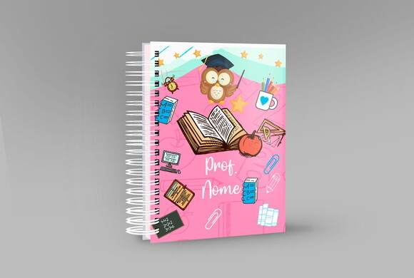 Caneca Profissão Professora + Kit Agenda com Nome