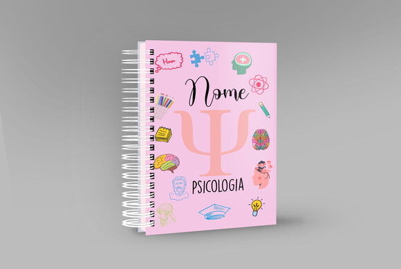 Caneca Profissão Psicologia + Kit Agenda com Nome