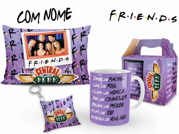Caneca Série Friends + Kit com Nome Personalizado