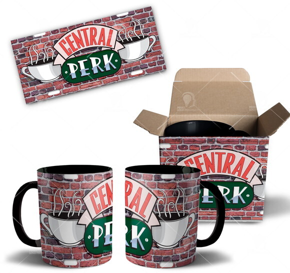 Caneca Série Friends Central Park + Caixinha Personalizada