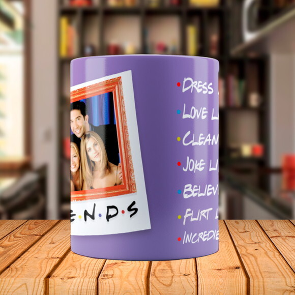 Caneca Série Friends Central Perk com Nome + Caixa