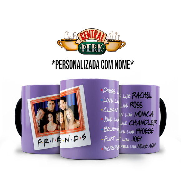 Caneca Série Friends com Nome Personalizado