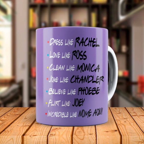 Caneca Série Friends com Nome Personalizado