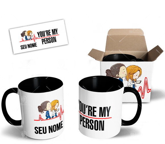 Caneca Série Grey's Anatomy Personalize Com Seu Nome + Caixa