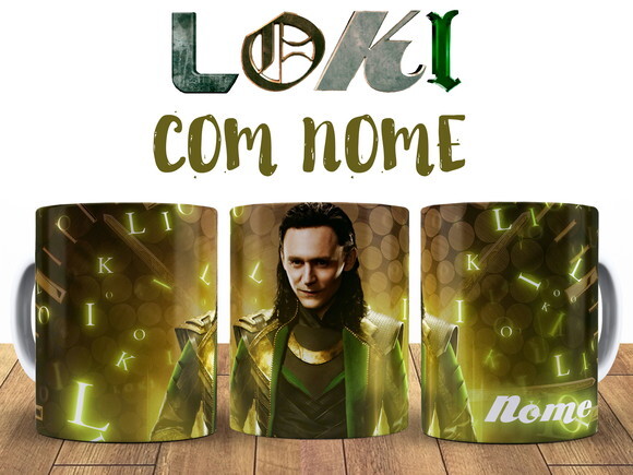 Caneca Série Loki com nome Personalizado - Mod 002