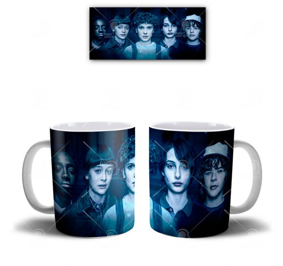 Caneca Série Stranger Things Eleven Mike Lucas Dustin Will