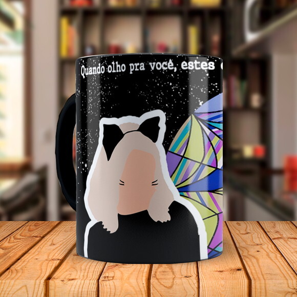 Caneca Série Wandinha com Nome Personalizado