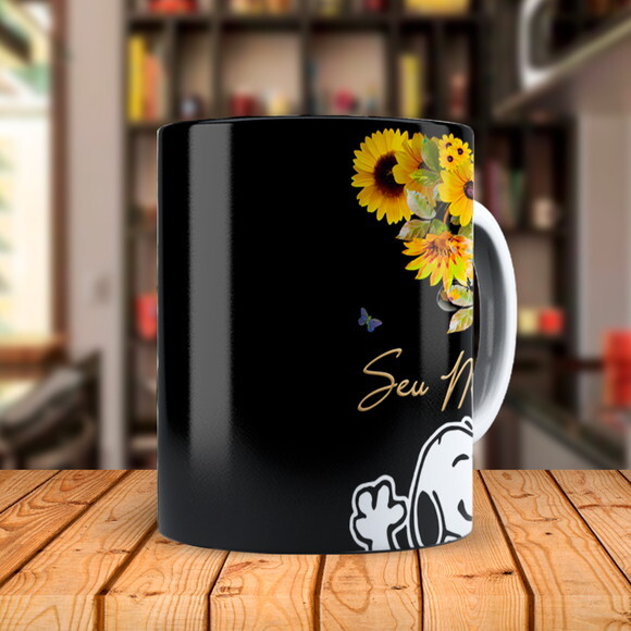 Caneca Snoopy Personalizado com Nome