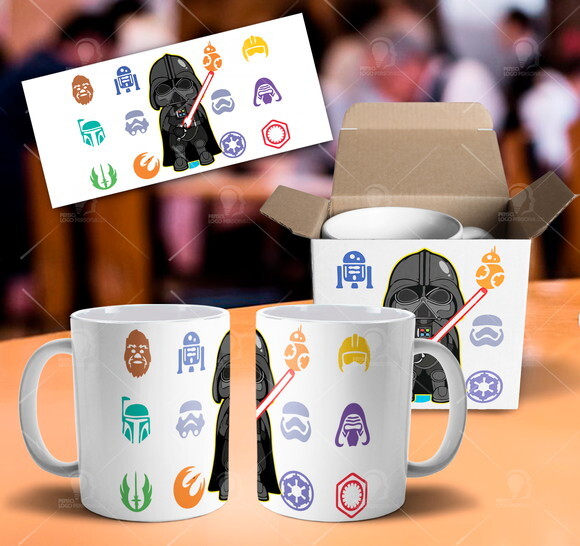 Caneca Star Wars Darth Vader + Caixinha Mod 003
