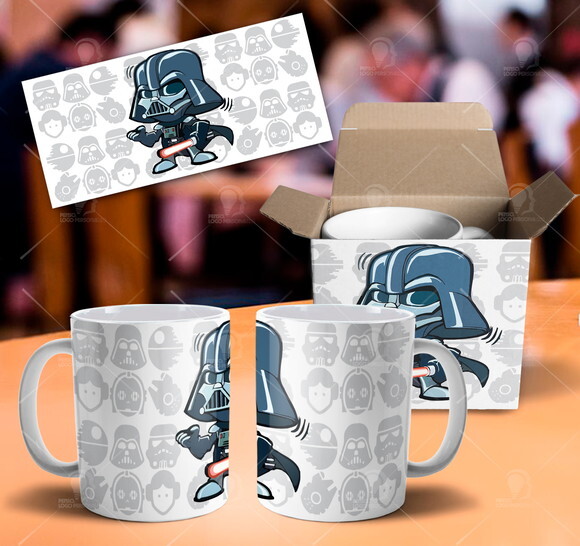 Caneca Star Wars Darth Vader + Caixinha Mod 002