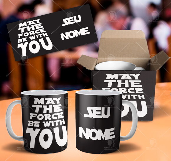 Caneca Star Wars May the Force be with you + Caixinha