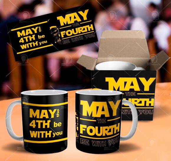Caneca Star Wars May the Force be with you + Caixinha