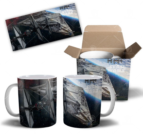 Caneca Star Wars Nave + Caixinha personalizada