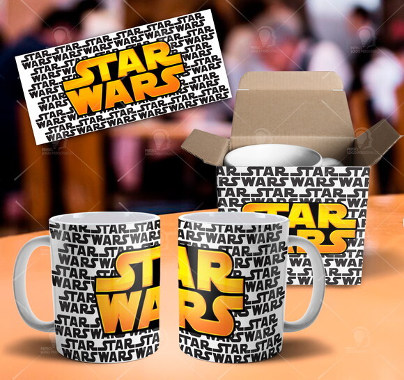 Caneca Star Wars Simbolo + Caixinha Personalizada