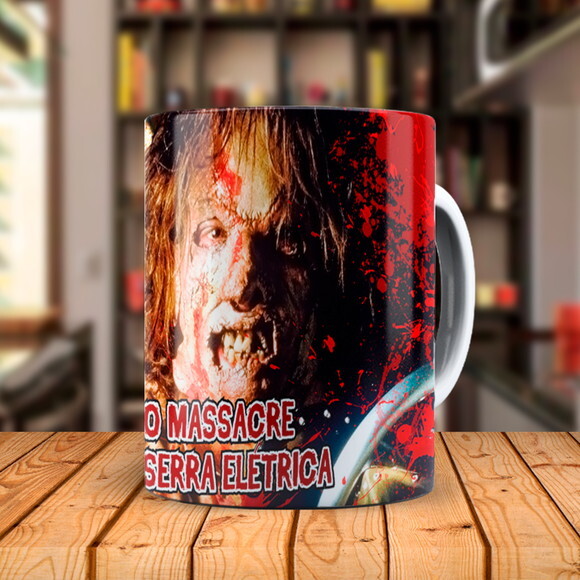 Caneca Terror Massacre da Serra Elétrica com Nome