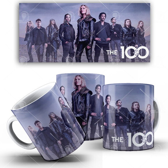 Caneca The 100 Série seriado Netflix + Caixinha Mod 001
