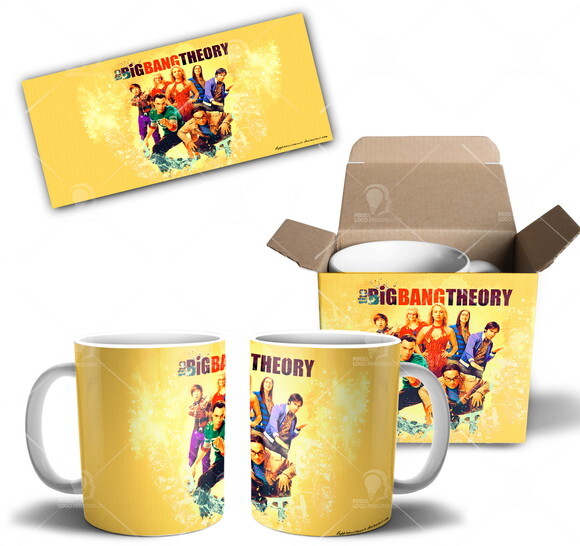 Caneca The Big Theory Série + Caixa Personalizada Mod 01