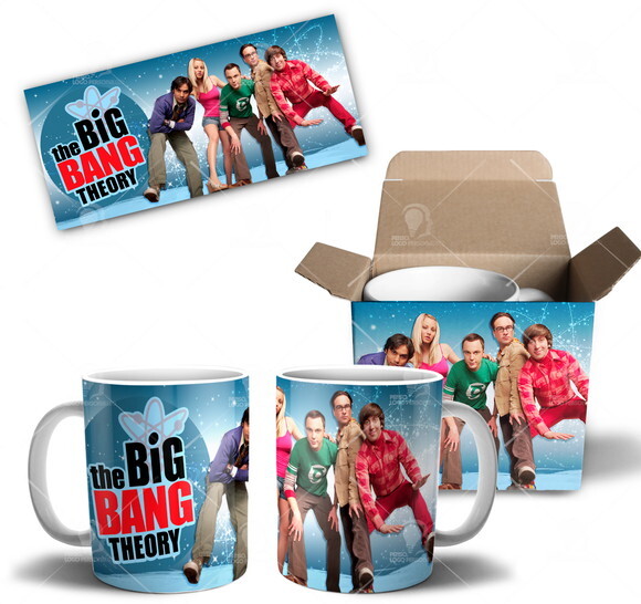 Caneca The Big Theory Série + Caixa Personalizada Mod 04