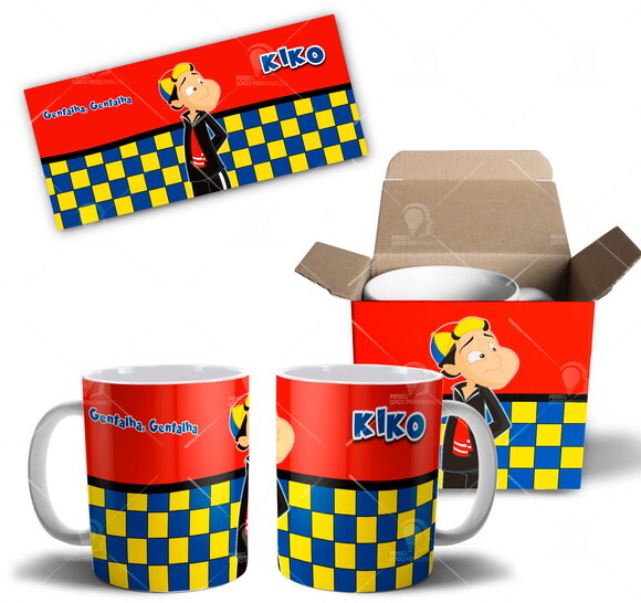 Caneca Turma do Chaves Kiko + Caixinha