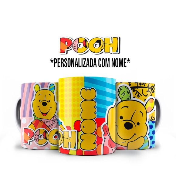 Caneca Ursinho Pooh Personalizado com Nome