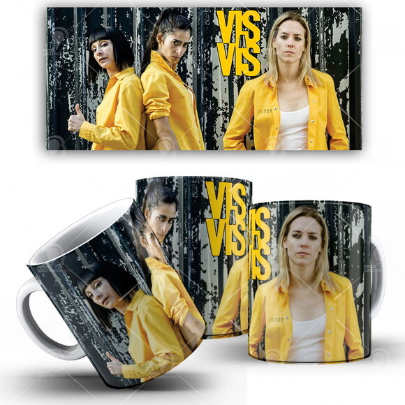 Caneca Vis a Vis seriado Netflix + Caixinha mod 002