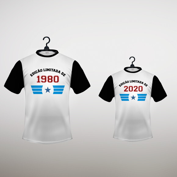 Kit 2 Camisetas Pai E Filho Vários Modelos - Mod 001