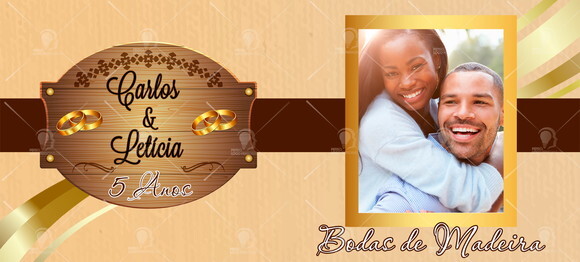 Kit 2 Canecas Mágica Bodas de Madeira com Foto + Caixinha