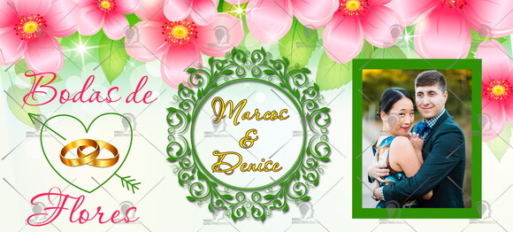 Kit 2 Canecas Mágicas Bodas de Flores com Foto + Caixinha