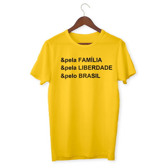 Kit Camiseta + Caneca Bolsonaro Conservador Com Nome