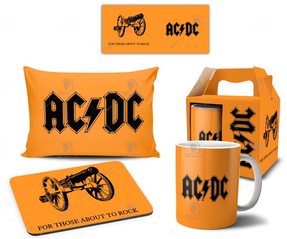 Kit Personalizado Banda ACDC Rock ac/dc- Mod 001
