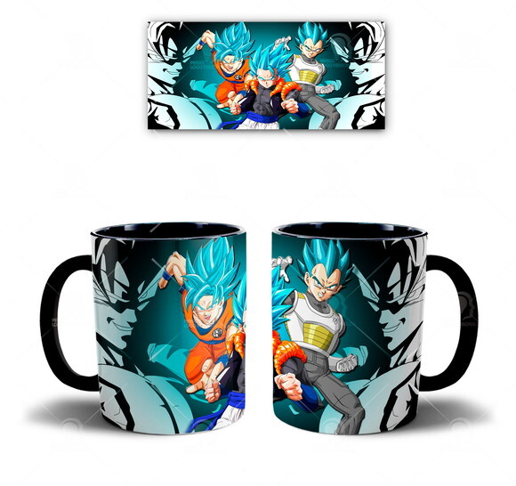 Kit personalizado Dragon Ball Super Goku Vegeta Vegito blue