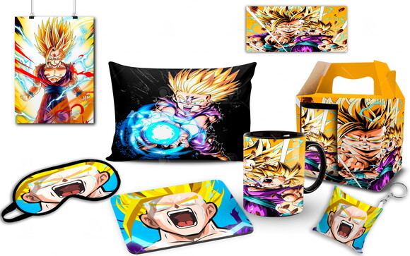 Kit personalizado Dragon Ball Z Gohan Super Saiyajin 2