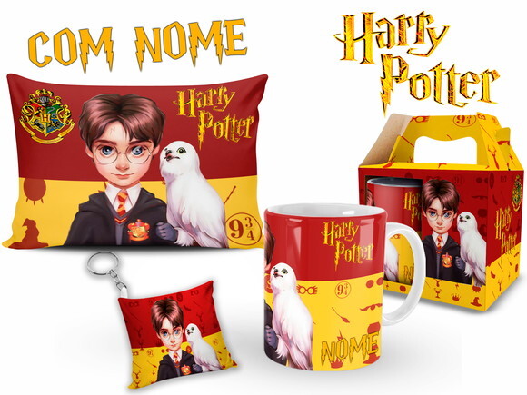 Kit Personalizado Harry Potter com Nome