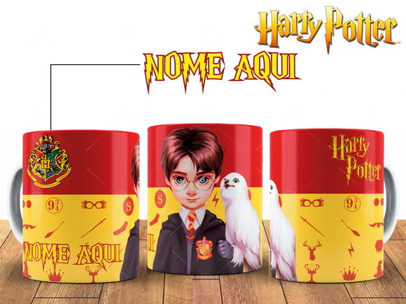Kit Personalizado Harry Potter com Nome