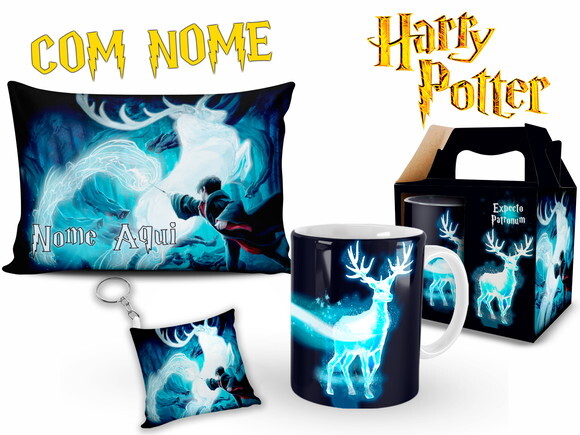 Kit Personalizado Harry Potter Expecto Patronum com Nome
