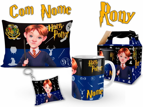 Kit Personalizado Harry Potter Rony com Nome